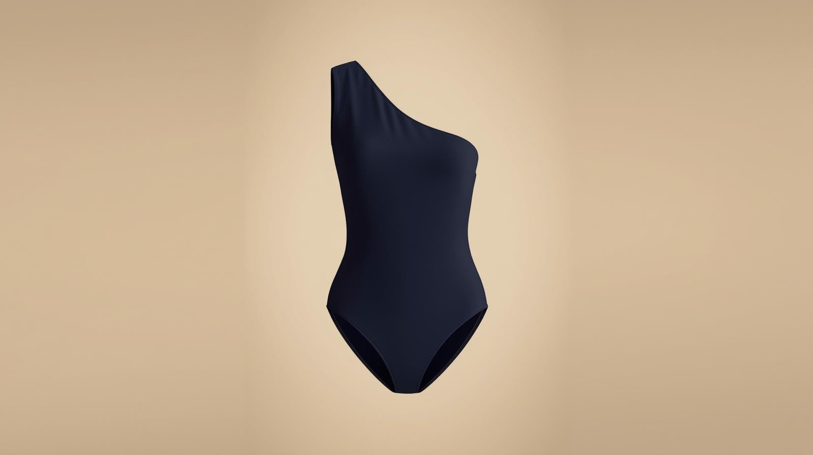 Designer One-Shoulder Swimsuit